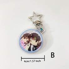 1个原创亚克力钥匙扣吊坠，天使爱心友谊蝴蝶结Y2K复古学院风可爱休闲街头派对亚克力钥匙扣，手机挂饰，学校纪念品礼物，包包配饰，适合所有季节，公司活动，送给女朋友的礼物 - 彩色 - 查看 10