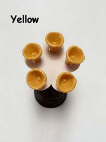 5件套彩色蜜蜂饮水器套装，蜜蜂昆虫饮水杯，带木质底座的彩色蜜蜂饮水站，花园蜜蜂喂食器，适用于户外、花园、阳台、花盆，创意花园装饰，实用园艺工具