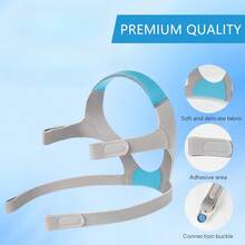 AirFit F20 Headgear, Replacement Mask Headgear Strap With Magnetic Clips, Compatible With F20 Full-Face Mask, CPAP Accessories Supplies - 彩色 - 查看 5