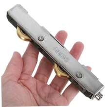 XISH VALICLUD Rodillo Silencioso Para Puerta Corrediza De Patio Con Polea De Rodamiento Doble Rueda Repuesto Para Ventanas Y Puertas De Vidrio Deslizantes Accesorios Para Mejorar Movimiento Suave - como en la foto - Ver 3