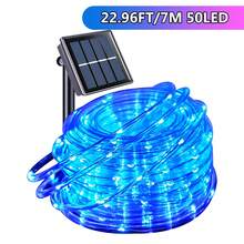 39ft 100 LED Solar String Lights, Waterproof IP65 Outdoor Solar Powered Lights For Party, Garden, Patio, Home, Wedding, Christmas, Halloween Holiday Tree Decor Lighting - Blue Light - View 12