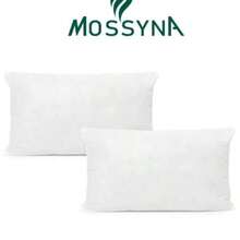 2-Piece 30x50 Cm Silicone Fiber Filled Pillow Set – 100% Cotton Fabric Cover – Soft, Breathable & Supportive Cushion Inserts – Durable, Hygienic Filling – Ideal For Home & Decorative Use – Made In Turkey - 白色 - 查看 3