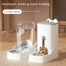 Cat And Dog Feeder Pet Water Dispenser Cat Food Bowl Large Capacity Feeder Water Dispenser For Small Puppy Kitten Pet Supplies - Green Feeding - View 2
