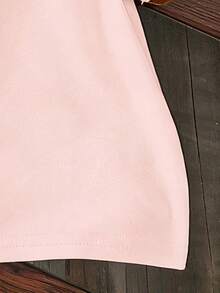 Young Girl Casual Cartoon Print Short Sleeve T-Shirt, Summer - Pink - View 7