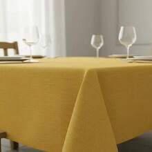 Oxford Slub Tablecloth, 5 Meters, Plain, For Events And Decoration - Yellow - View 4