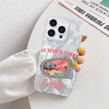 Basic Phone Cases - IMD Feather Shell (Half-layer) Summer Vibes White - View 2