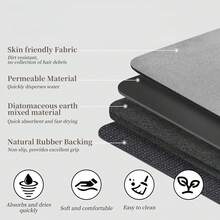 1pc Silicone Kitchen Mat, Pixel Geometric Pattern, Anti-Fatigue, Soft & Comfortable, Anti-Slip & Anti-Fall, Quick Drying, Durable, Suitable For Kitchen, Dining Room, Entrance, Laundry Room, Hallway, Bathroom, Study Room, Etc. - Multicolor - View 9