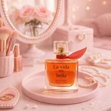Perfume La Vida es Bella para Mujer, 30ml/75 ml, dos Tamaños Disponibles, Fragancia Femenina Dulce y Elegante de Larga Duración, Aroma Floral y Seductor Ideal para Uso Diario, Citas y Regalo - Cereza Metalica - Ver 1