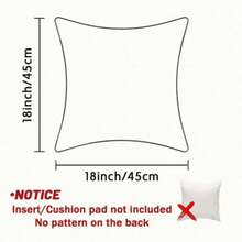 1 pièce Housse de coussin d'art islamique, fond bleu vibrant, impression recto-verso, polyester lavable en machine, fermeture à glissière, convient pour la décoration de canapé dans les salons et les chambres à coucher, décoration d'intérieur | Art islamique traditionnel | Taie d'oreiller à fermeture éclair, taie d'oreiller décorative (sans l'oreiller) - Multicolore - Voir 3