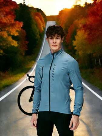 HISERWA เสื้อแจ็คเก็ตกันลมสำหรับปั่นจักรยานแบบ ยูนิเซกส์ - ดีไซน์ซิปคู่ ระบายอากาศได้ดี กันลมและน้ำ เหมาะสำหรับปั่นจักรยานเสือภูเขา, เสื้อผ้าสำหรับปั่นจักรยาน | เสื้อแจ็คเก็ตแบบมีซิป | ผ้าที่ทนทาน
