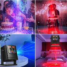 Party Lights, Dj Disco Lights, Mini 60 Pattern Strobe Lights, Projector, Portable Projection Lights, Sound Activation With Remote Control, Club, Ktv, Karaoke, Family Gathering, Camping, Christmas, Birthday, Dance Performance, Atmosphere Lights
