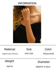 1件定制诞生石项链，锆石水滴形、心形、方形宝石，个性化生日礼物、母亲节礼物、闺蜜礼物 - 手鍊愛心 - 查看 33