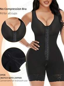 Women's Shapewear Tummy Control Butt Lifting , Girdle Bodysuit For Postpartum Control, Back Lifting, Leg Tightening, Front Buckle, Crotch Zipper Design,Mother's Day, Easter, The Perfect Outfit For Birthdays, Parties, And Vacations - Nhiều màu - Xem 6