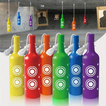 塑料射击练习靶：适用于BB枪和射箭 - 可在室内、室外或后院使用 - 由耐用的PET材料制成。