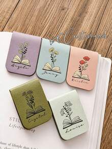 Pembatas Buku Kulit Magnetik yang Dipersonalisasi, Hadiah Penanda Halaman yang Disesuaikan, Cocok untuk Pecinta Buku, Kutubuku, Pembaca, Aksesori Membaca, Pembatas Buku untuk Guru, Hadiah Ulang Tahun, Hadiah Ideal untuk Pecinta Buku, Musim Kembali ke Sekolah, Hari Ayah - MultiWarna - View 3