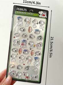 1pc Snoopy Adventure Relief Stickers Party Gift Children's Stickers Cute Children's Toys Christmas Stocking Fillers,New Year's Gift, Valentine's Day Gift, Random Style - Multicolor - View 10