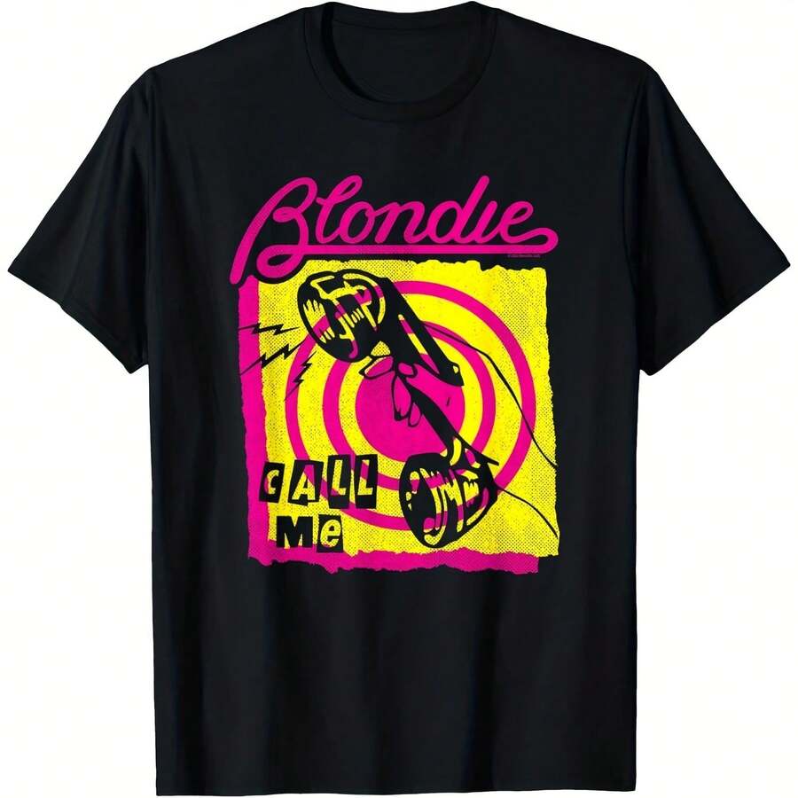 Call Me Colorful Vintage Band T-Shirt - 黑色 - 查看 1
