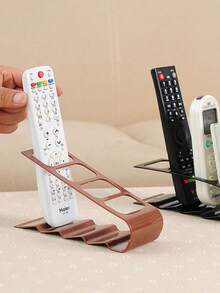 1pc Multi-Compartment Remote Control Organizer Holder - Creative Desktop Storage Rack, Durable Plastic For Home Use