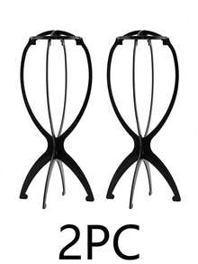 Bộ 4 giá đỡ tóc giả gấp gọn, giá đựng tóc giả di động dành cho nữ, tiện lợi cho việc tạo kiểu và du lịch, đầu trưng bày tóc giả 13,8 inch có thể chứa nhiều tóc giả. - Nhiều màu - Xem 13