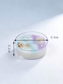 1支海洋贝壳香氛蜡烛，营造浪漫氛围，家居装饰，舒缓身心，适合派对、节日、送礼。