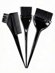 9pcs Reusable Metal Hook Dye Cap & Glove Set - Professional Hair Coloring Tools & Accessories, Suitable For Regular Hair - Lightweight Under 300g Dyeing Kit, Back To School - Multicolor - View 9