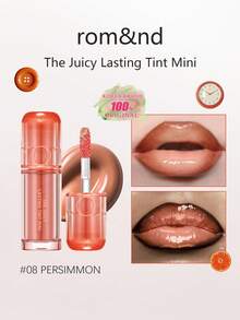 Rom&nd Romand THE JUICY LASTING TINT MINI, Moisturizing And Glossy Texture, Hydrating And Nourishing, Lightweight And Comfortable, Long-Lasting Color, Mini Travel Size, Great Gift, Korean Cosmetics - 08 PERSIMMON - 查看 1