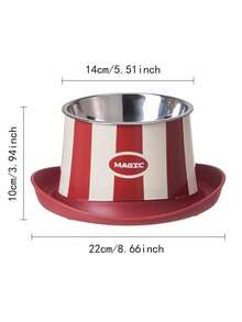 1pc High-Quality Anti-Ant Anti-Spill Pet Bowl, Elevated Design Protects Neck, Suitable For Small Dogs And Cats