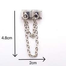 1pc Elegant Italian Style Modular Bracelet Charm Series Tail Chain Hook Series Personalized Assembly Chain, Bow, Rhinestone, Crown, Five-Petal Flower/Five-Leaf Clover, Geometric Pattern Shapes, Valentine's Day Gift Suitable For Handmade DIY Jewelry Charm Jewelry Making Bracelet (Tools Included) - Multicolor - View 8