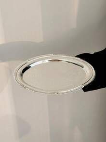 1pc Nordic Ins Retro Cake Plate, Dessert Stand, Snack Tray, Tea Break Display Platter, Fruit Plate - Multicolor - View 7