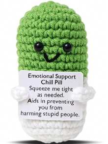 This Handcrafted Pill-Shaped Crochet Item Symbolizes Deep Gratitude Towards Nurses, Doctors, Pharmacists, And All Healthcare Workers. The Design Represents Passion, Dedication, And Appreciation, Making It An Ideal Gift To Commemorate Their Hard Work. - Multicolor - View 13