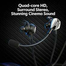 Acer OHR579 Wired Gaming In-Ear Headset: Precise Sound Positioning For Capturing Battlefield Details; High-Definition Calls With No Noise; Plug And Play With Mobile Phones And Computers; Dual-Mode Compatibility For Esports And Multimedia; Classic Black. - Black - View 5
