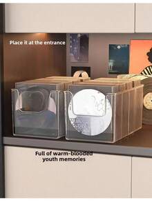 CD/Vinyl/Tape Display Rack, Desktop Disc Storage Organizer For Album Collection - Multicolor - View 5