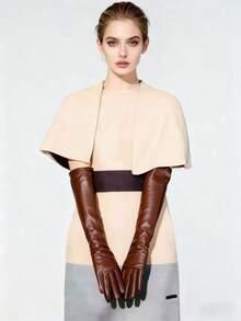 50cm Women's Fashion Multi-Color Warm Long Gloves, Suitable For Brides, Wedding Performances, Cosplay And Other Occasions, Autumn/Winter