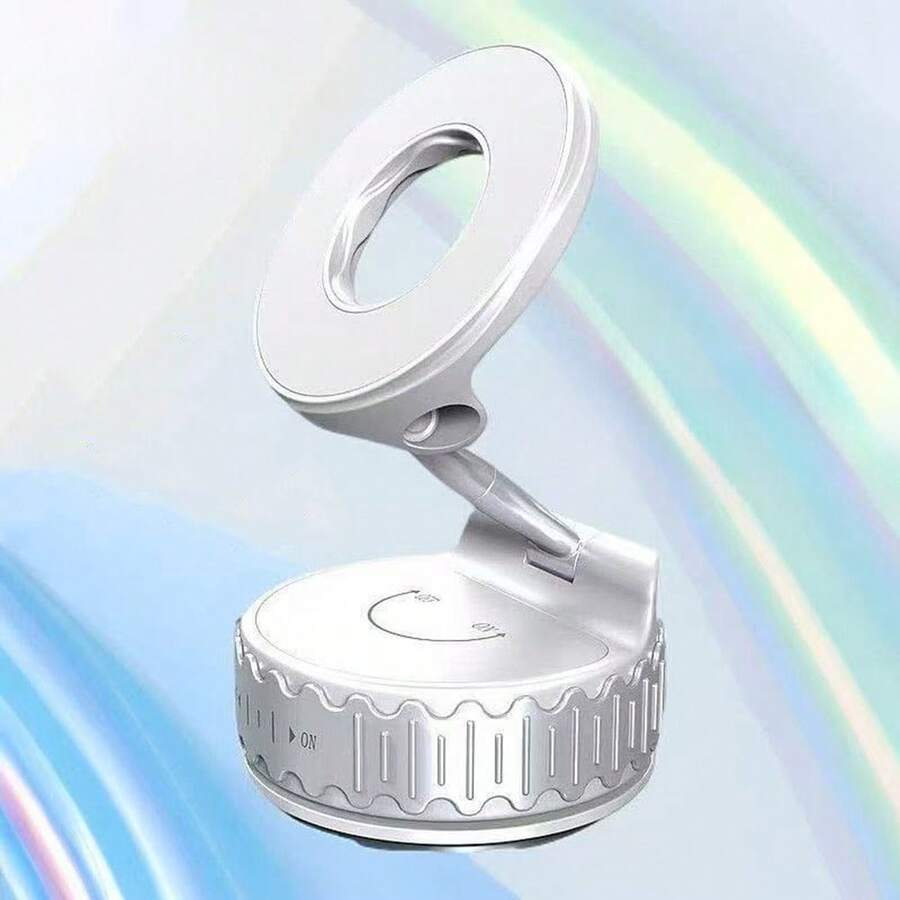 Alloy Metal Stand Car Phone Holder Foldable Phone/Tablet Stand, Adjustable Aluminum Arm With 360° Rotating Base, Easy Storage, Suitable For Desk And Bed Spring Gift