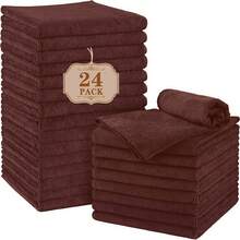 6/12/24Pack Makeup Remover Cloths, 12 X 12 Inch Makeup Towels Soft Microfiber Face Towels, Reusable Makeup Remover Cloths For All Skin Types, Gentle And Effective Facial Washing Experience