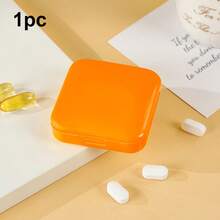 Personalized Custom New Medicine Box With Custom Pattern; Mini Push-Lid Medicine Box For Two-Way Medicine Storage; Travel And Outdoor Medicine Box. - Multicolor - View 7