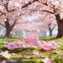 5合1樱花香型洗衣凝珠，浓缩配方，持久留香，去污力强，适用于洗衣机 - 彩色 - 查看 9