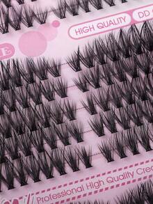 520pcs Fluffy Eyelash Clusters, Individual Lashes, Thick Cluster Eyelash Extensions, D-Curl Lifted, 8-16mm Dense Cluster Lashes, Suitable For Travel, Daily Wear (Beginner Friendly), Wedding, Date, Party, Holiday, Also Great For Christmas/Halloween/Gifts. Eyelash Set, Eyelash Clusters, Eyelash Strips, Individual Lashes, False Eyelashes. - Multicolor - View 10