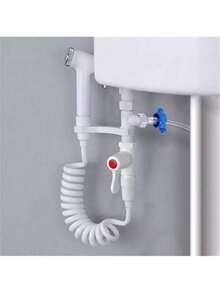 1个浴室手持喷头淋浴喷头马桶喷枪手持式坐浴盆水龙头高品质ABS马桶坐浴盆自清洁坐浴盆 - 白色 - 查看 10