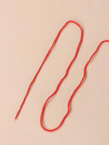 1 Roll Of High-Quality 4-Ply Combed Cotton Yarn, Suitable For Handmade Scarves, Coasters, Dolls, And Other Craft Projects - Red - View 5