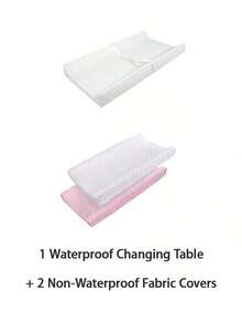 1 件婴儿尿布更换垫、便携式婴儿换尿布台垫、可折叠婴儿按摩垫、尿布更换垫套 - 白色 - 查看 18