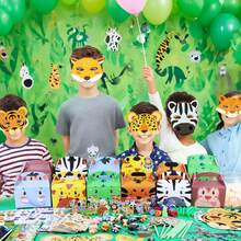 190Pcs Jungle Party Favors Set Wild Animals Set For Kids Birthday Gifts, Wild Theme Party Favors For Kids Birthday Party Goodie Bag Fillers Jungle Party Supplies (Animal) - 彩色 - 查看 9