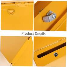 Techigher Buzones de pared - Amarillo - Ver 3