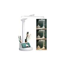 Lámpara de Escritorio Recargable con Clip para Lectura de Estudiantes, Lámpara LED Pequeña para Dormitorio, Protección para los Ojos - Lámpara de mesa 1 - Ver 2