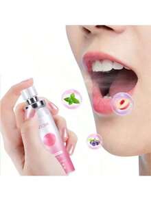 Spray Bucal de frutas para eliminar el mal aliento, cuidado bucal portátil, Spray Oral persistente para viajes y trabajo, ambientador de aliento natural en aerosol de fruta fresca - Multicolor - Ver 5