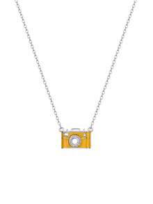 Customized Photo Camera Necklace, Personalized Photo Projection Necklace, Customized Photo Necklace, Women's Jewelry Gift, Gift For Lover On Valentine's Day - Silver - View 10