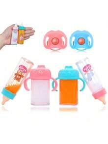 Christmas Decoration Newborn Magic Bottle Set Includes 1 Milk Bottle, 1 Juice Bottle, 1 Toy Pacifier, Doll Accessories. It Has The Effect Of Disappearing Milk And Juice. Best Holiday Birthday Gift. (Color And Other Random),Home Decoration,Baby Dolls Accessories,Toys>Kids Dolls,Gabby Doll House,Toys For Babies,Bottle Juice,Reborn Doll - Multicolor - View 8