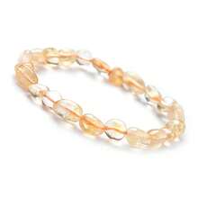 天然玫瑰石英、黄水晶、紫水晶、绿柱石碎珠弹力手链，男女皆宜，日常佩戴，具有疗愈功效 - 彩色 - 查看 14