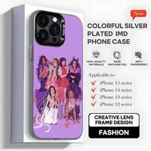 Funda de teléfono K-Katseye Gnarly Group para 17, 16, 15, 14, 13, 12, 11, Pro, MAX, plus, cubierta negra mate a prueba de golpes - z6 - Ver 7