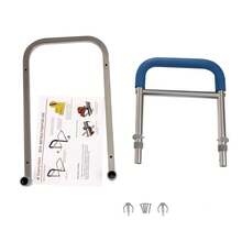 ZHFEISY Bed Safety Rail For Elderly | Adjustable Bedside Assist Handrail With Grab Bar, Provides Support For Getting In/Out Of Bed, Fall Prevention Aid - default - View 9